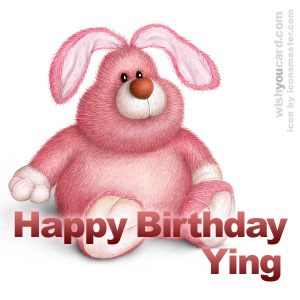 happy birthday Ying rabbit card